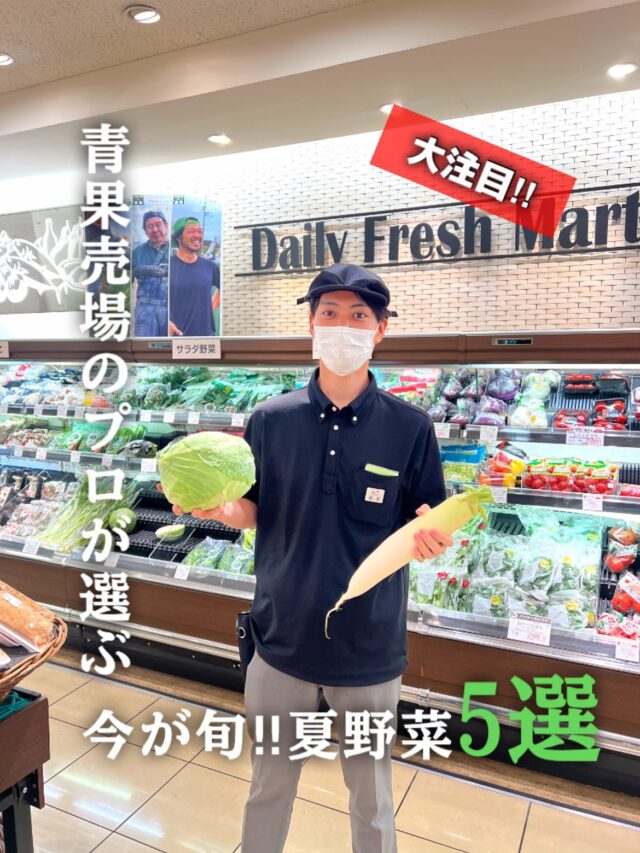 •
＼今が旬‼︎夏野菜🍅🥬🌽／
本日8月31日は野菜の日‼︎
「旬を味わうのが一番の贅沢」
栄養もたっぷりで、ご家族みんなに嬉しいひと皿になります！

ほかにも季節限定のフルーツや野菜を多数ご用意しております。
今日の食卓に、青果売場の“旬のごちそう”をぜひどうぞ！

📍場所：地階 青果売場
🕒営業時間：10:00〜19時30分

#京阪百貨店 #青果売場 #旬の味覚 #新鮮野菜 #フルーツ好きな人と繋がりたい #守口グルメ #百貨店の美味しいもの